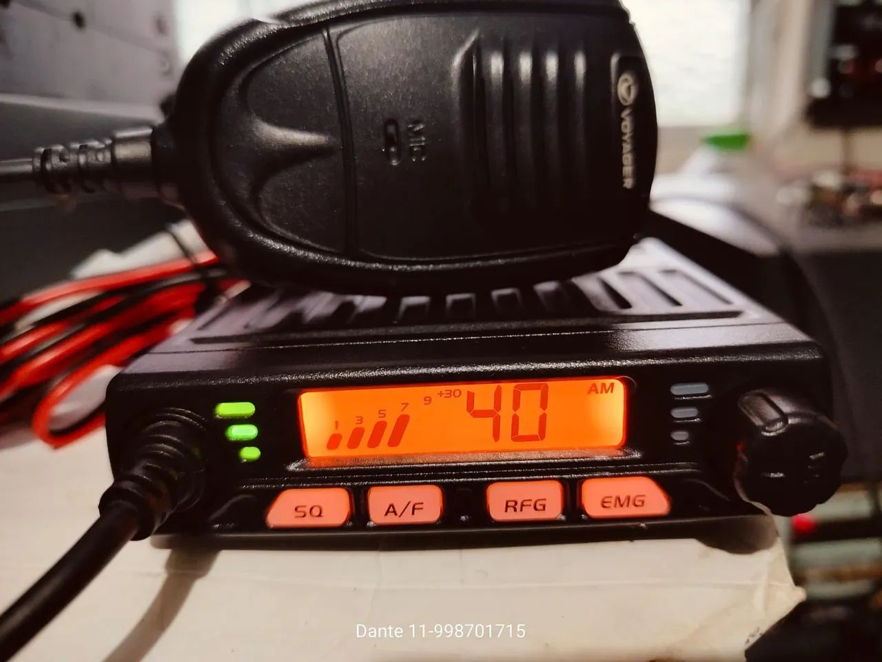 Rádio Voyager para comunicação