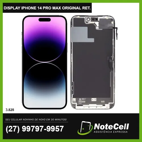 Tela/Display P/ iPhone 14 Pro Max Nacional Retirada - Instalação em 30 min!