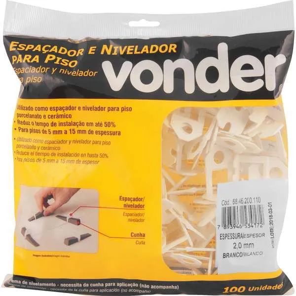 Espaçador e Nivelador para Piso Wonder - 100 unidades