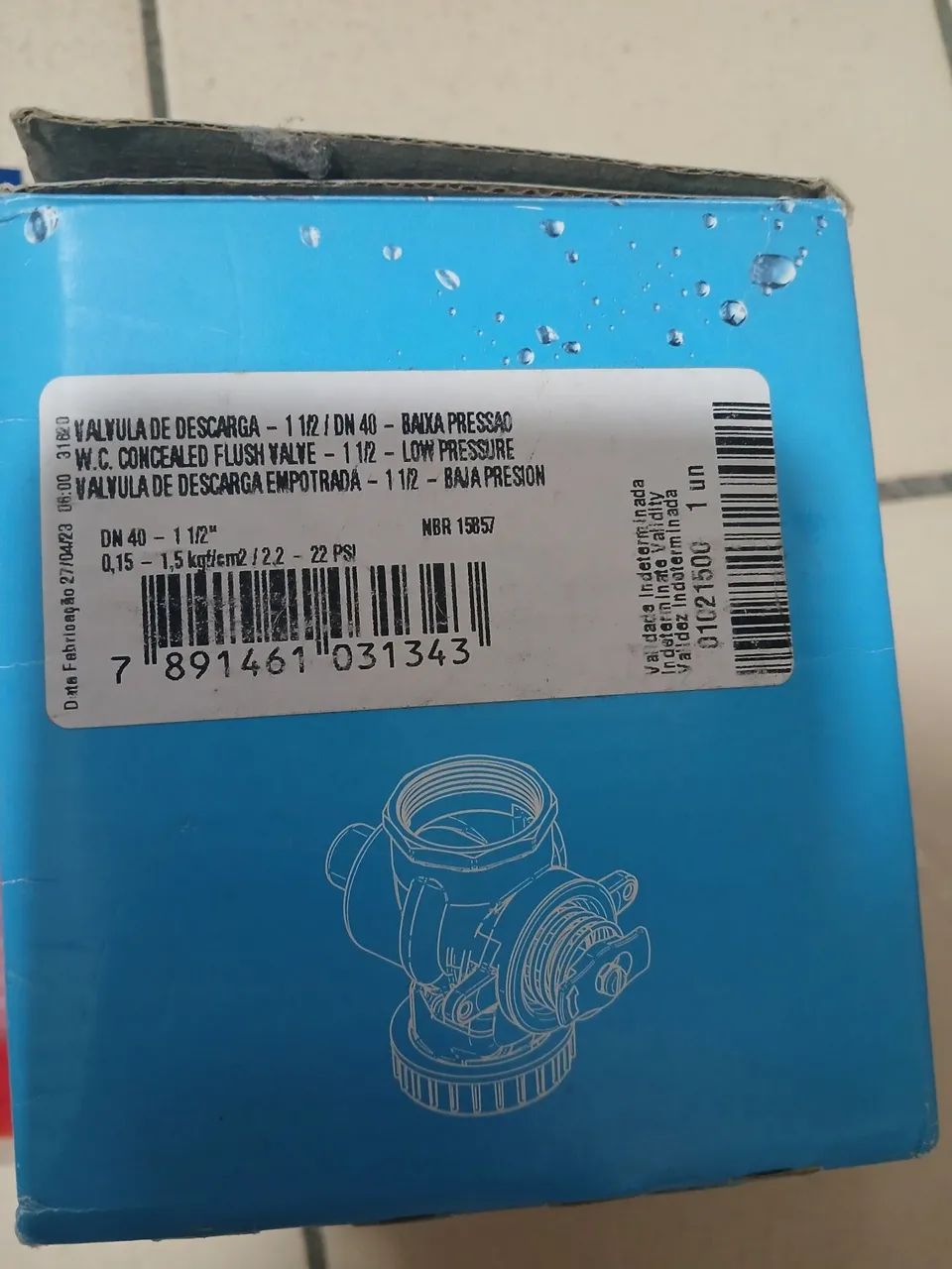 Valvula de descarga 1.1/2 com acabamento  - Foto 2