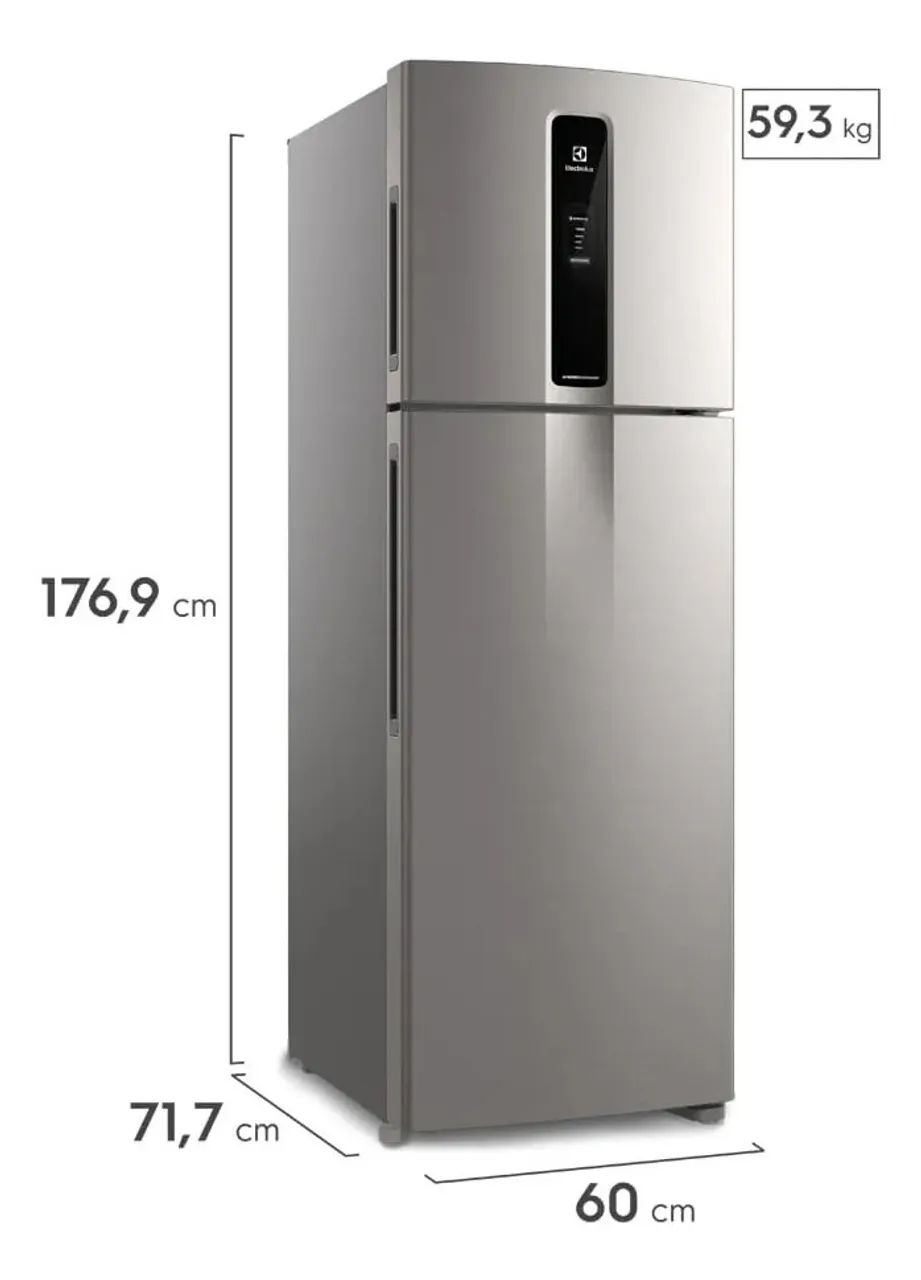 Geladeira Electrolux 390 Litros INVERTER Frost Free 2 Portas - Inox - Foto 4