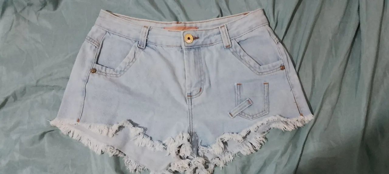 Short jeans azul tam. 46