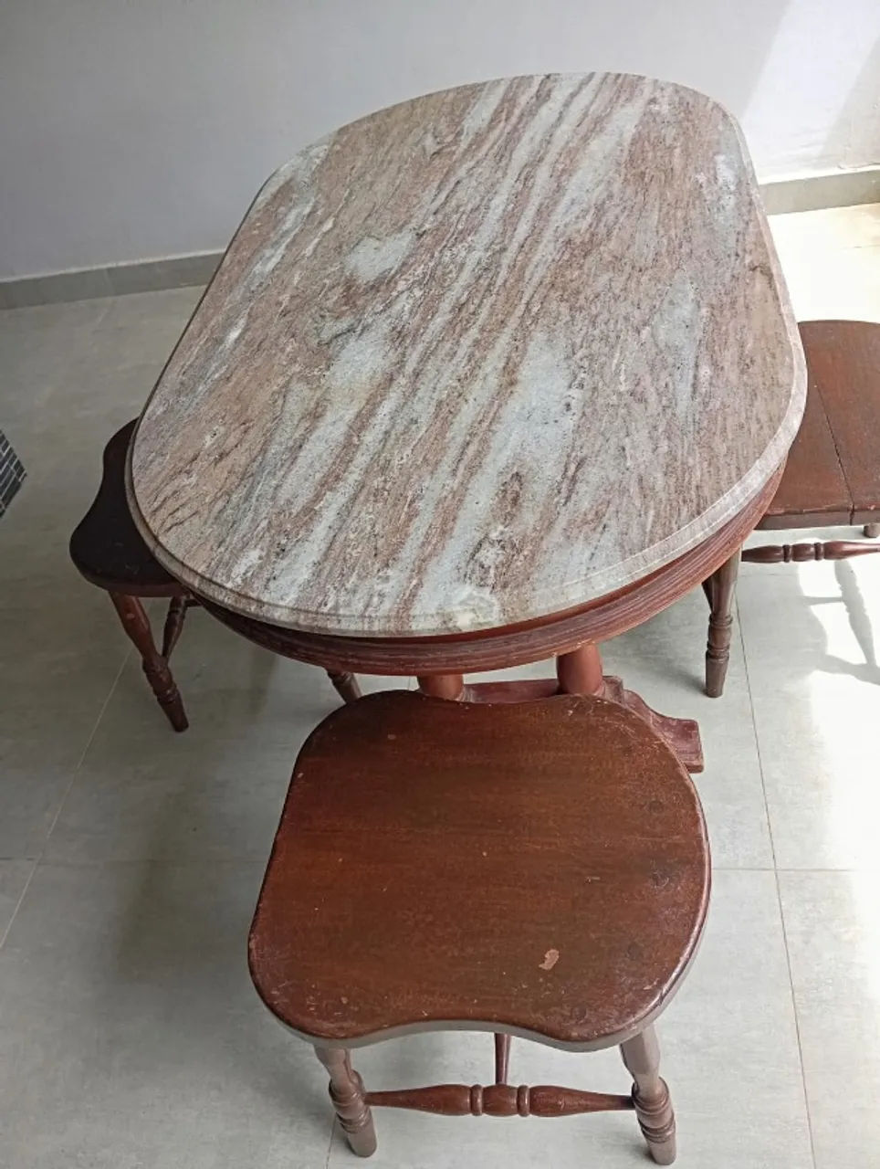 vendo mesas para area de granito com madeira
