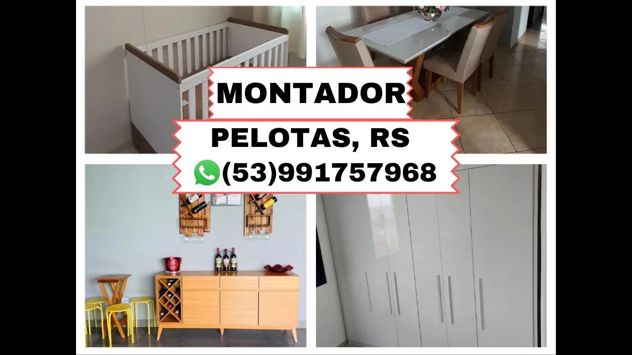 Montador de móveis 24h em Pelotas
