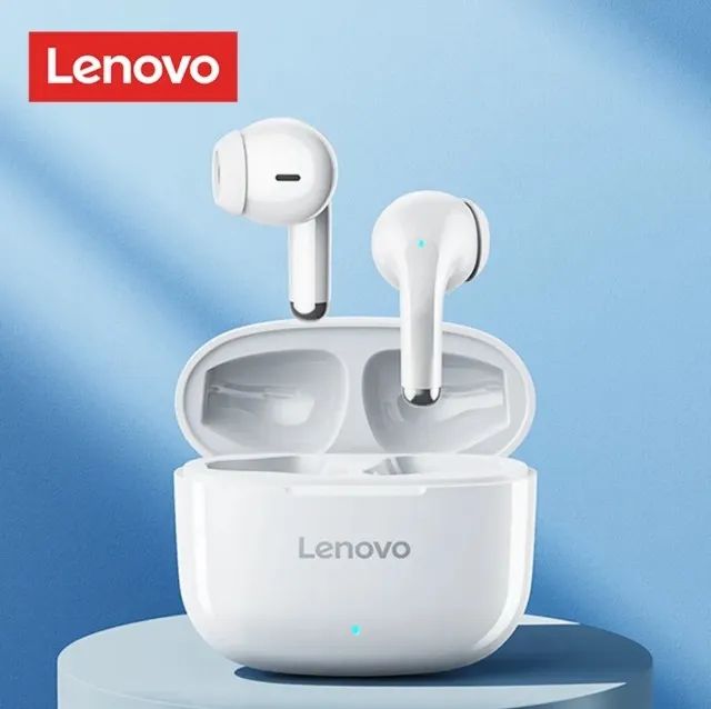 Baixou! Fone Bluetooth Lenovo LivePods LP40 Pro Branco - Foto 2