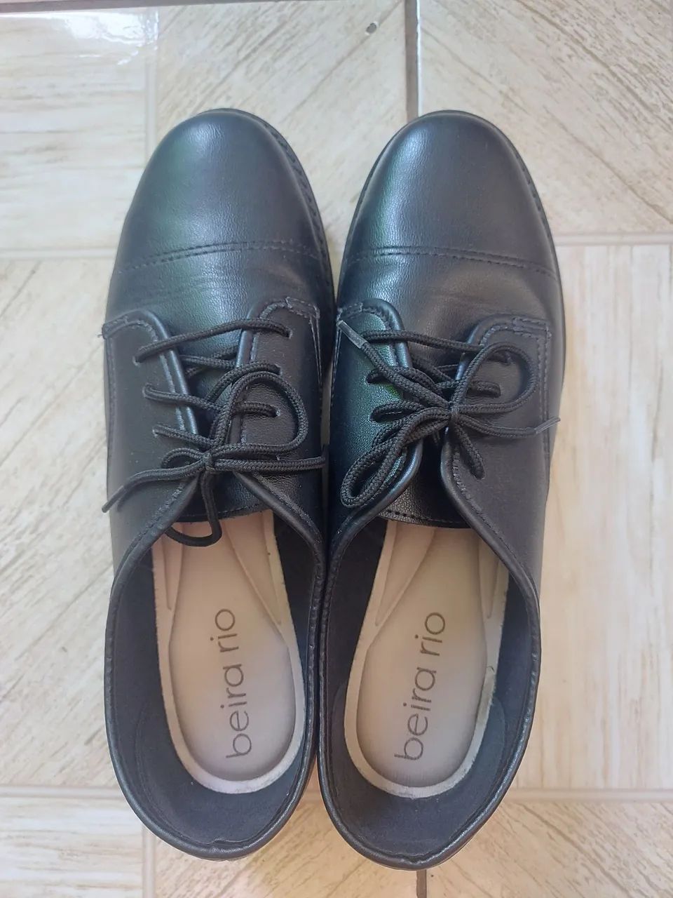 Sapato Oxford Feminino Beira Rio Preto