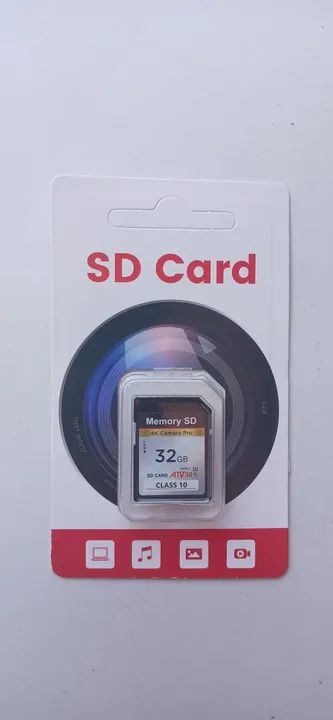 Cartão de Memória SD 32GB Class 10 4K Camera Pro