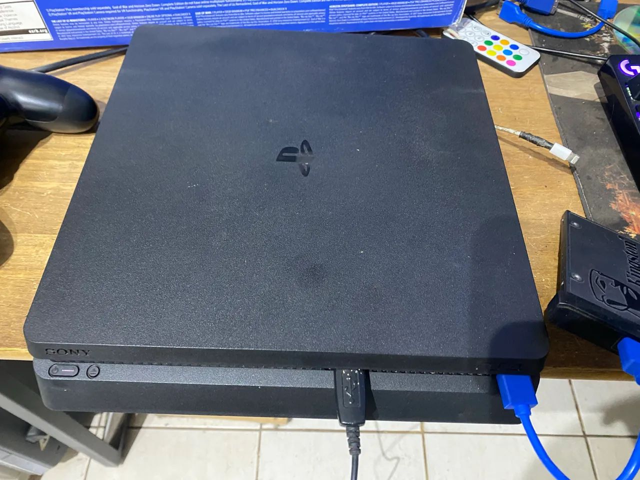 Ps4 slim 1tb com vários jogos aceito troca  - Foto 5