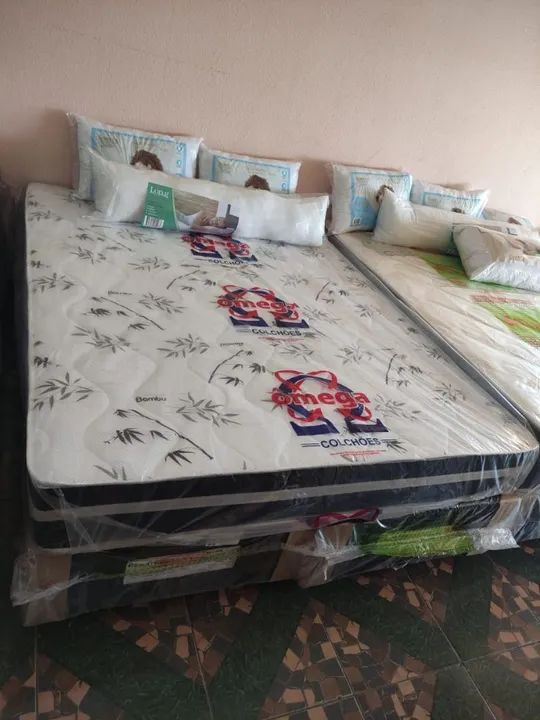 Cama box Queen base mais colchão d 65 22 cm  - Foto 4