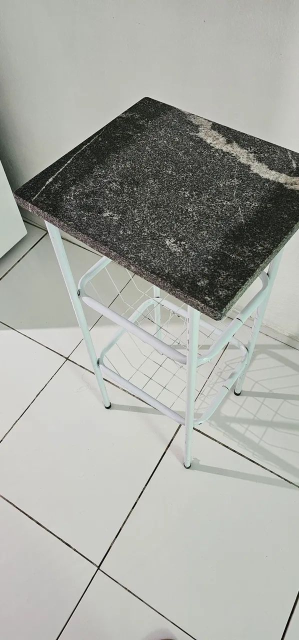 Mesa Fruteira Marmore 2 Cestos - Foto 4