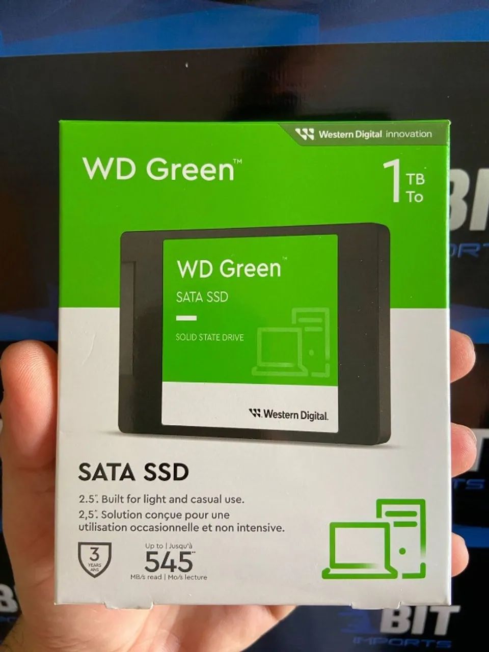 SSD 1TB WD GREEN Sata 3 | Novo Lacrado | Produto Original