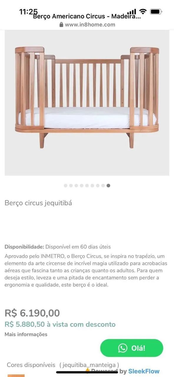 berço maravilhoso de madeira - Foto 5