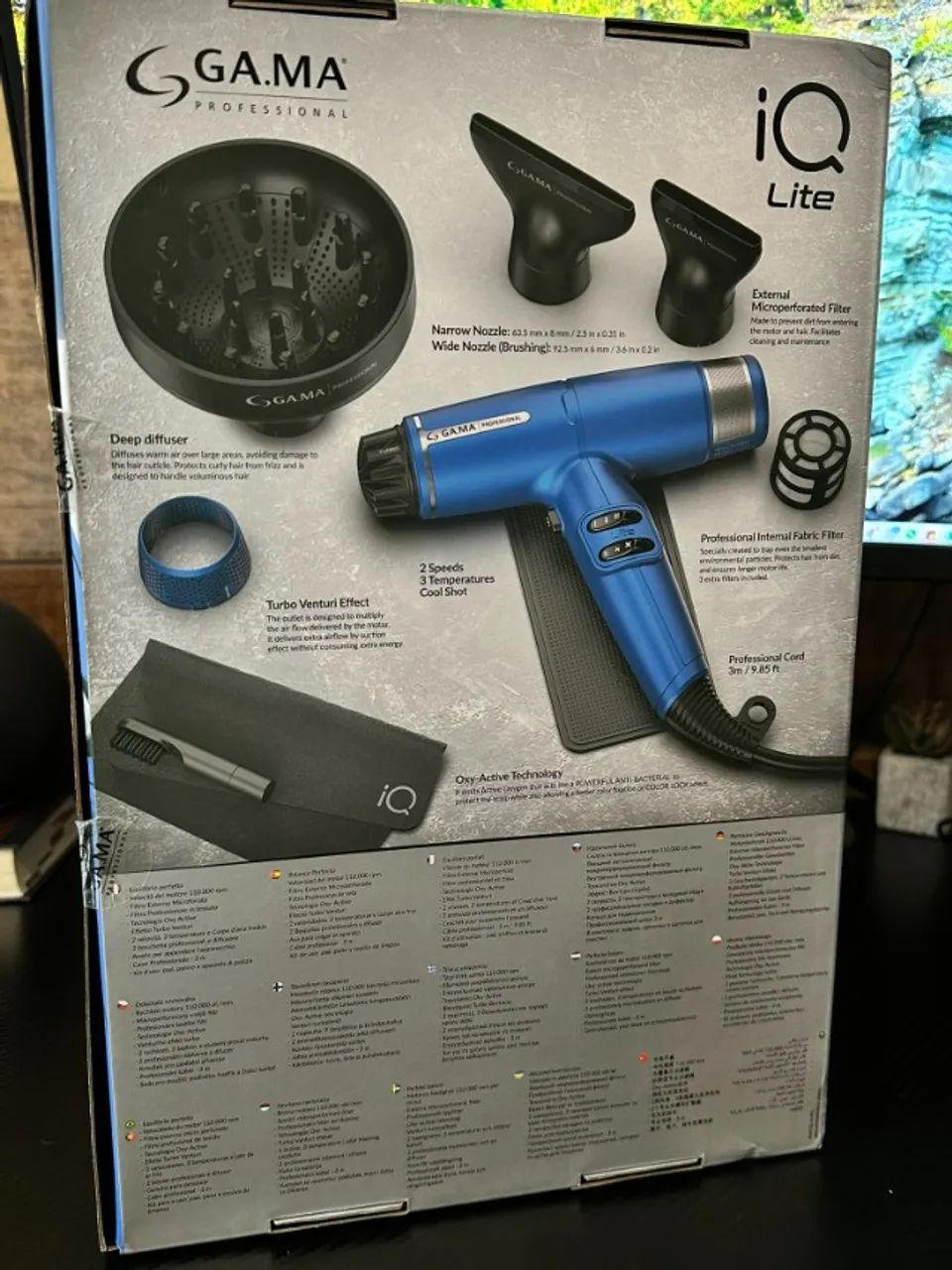 Secador Gama IQ Lite Blue 127V - Foto 2