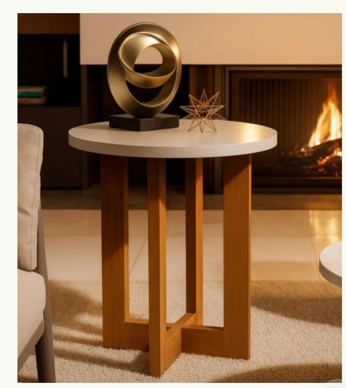 Mesa lateral Branca 