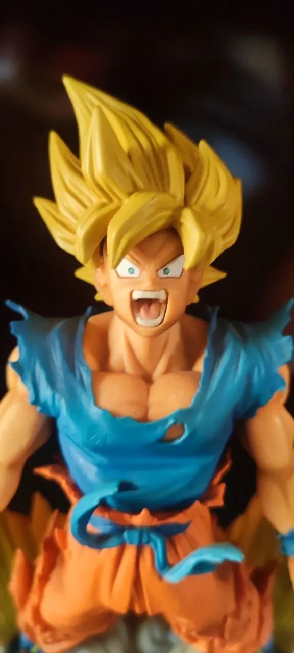 Action Figure Goku Super Saiyajin Dragon Ball Z - Original, Detalhada, Base Shenlong<br> - Foto 2