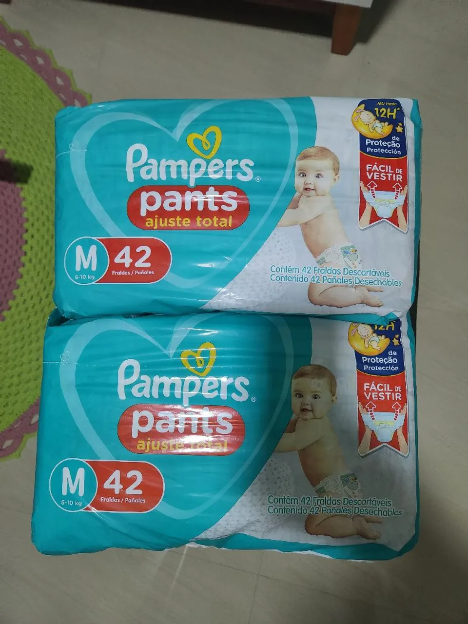 Fraldas Pampers Pants M - 2 Pacotes com 42 unidades