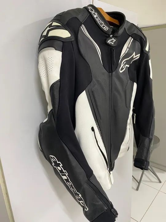 Calça de Motociclista Alpinestars - Couro - Tamanho M - Foto 5