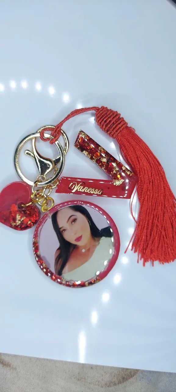 Chaveiro personalizado com foto e nome - Foto 4
