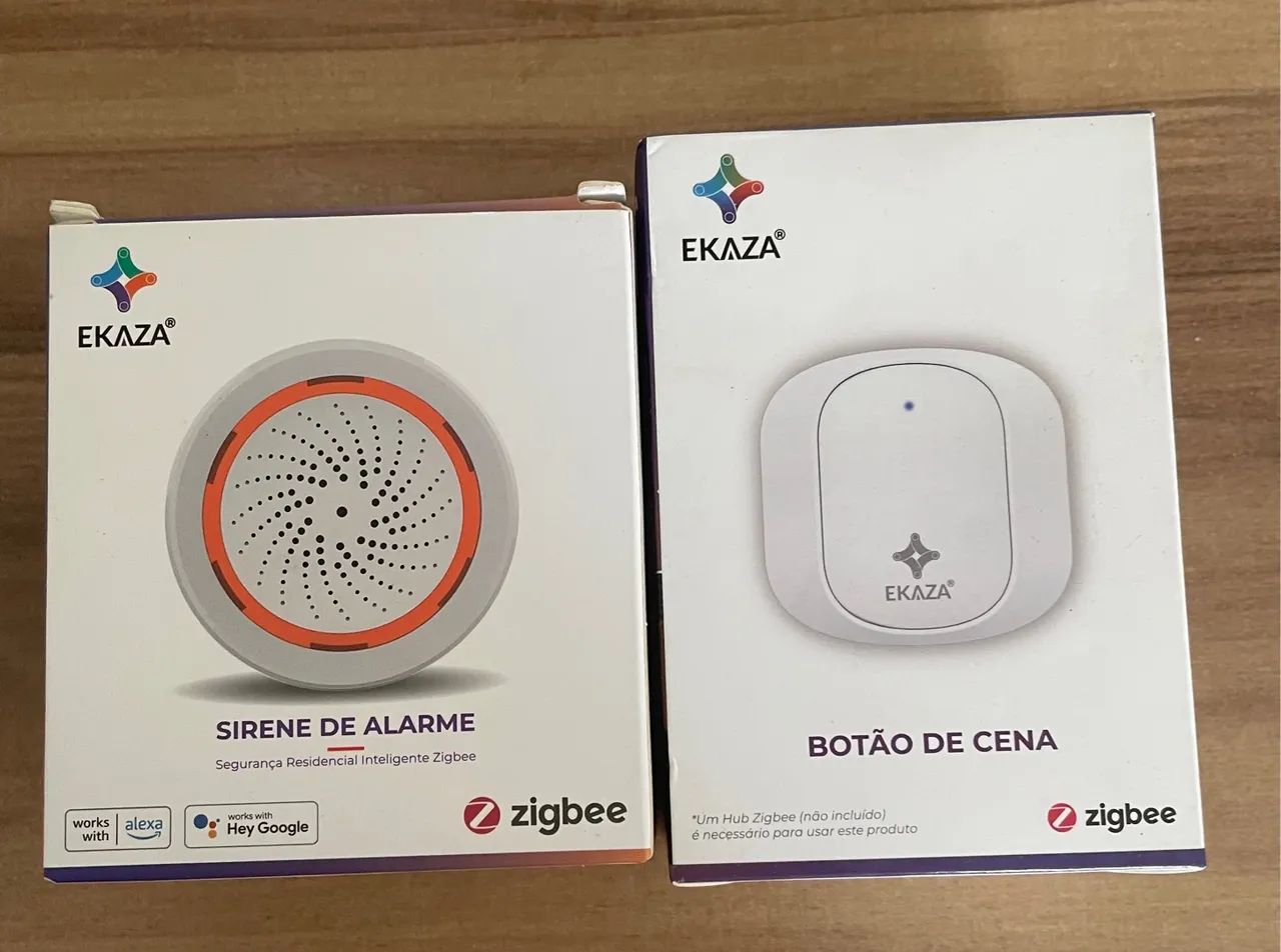 Kit Alarme e Botão de Cena Inteligente EKAZA Zigbee