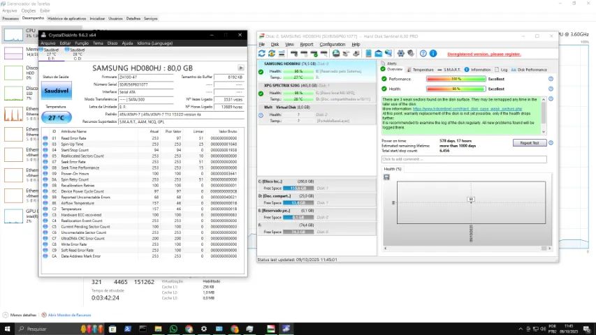 HD Samsung 80GB 3.5 polegadas - Foto 4