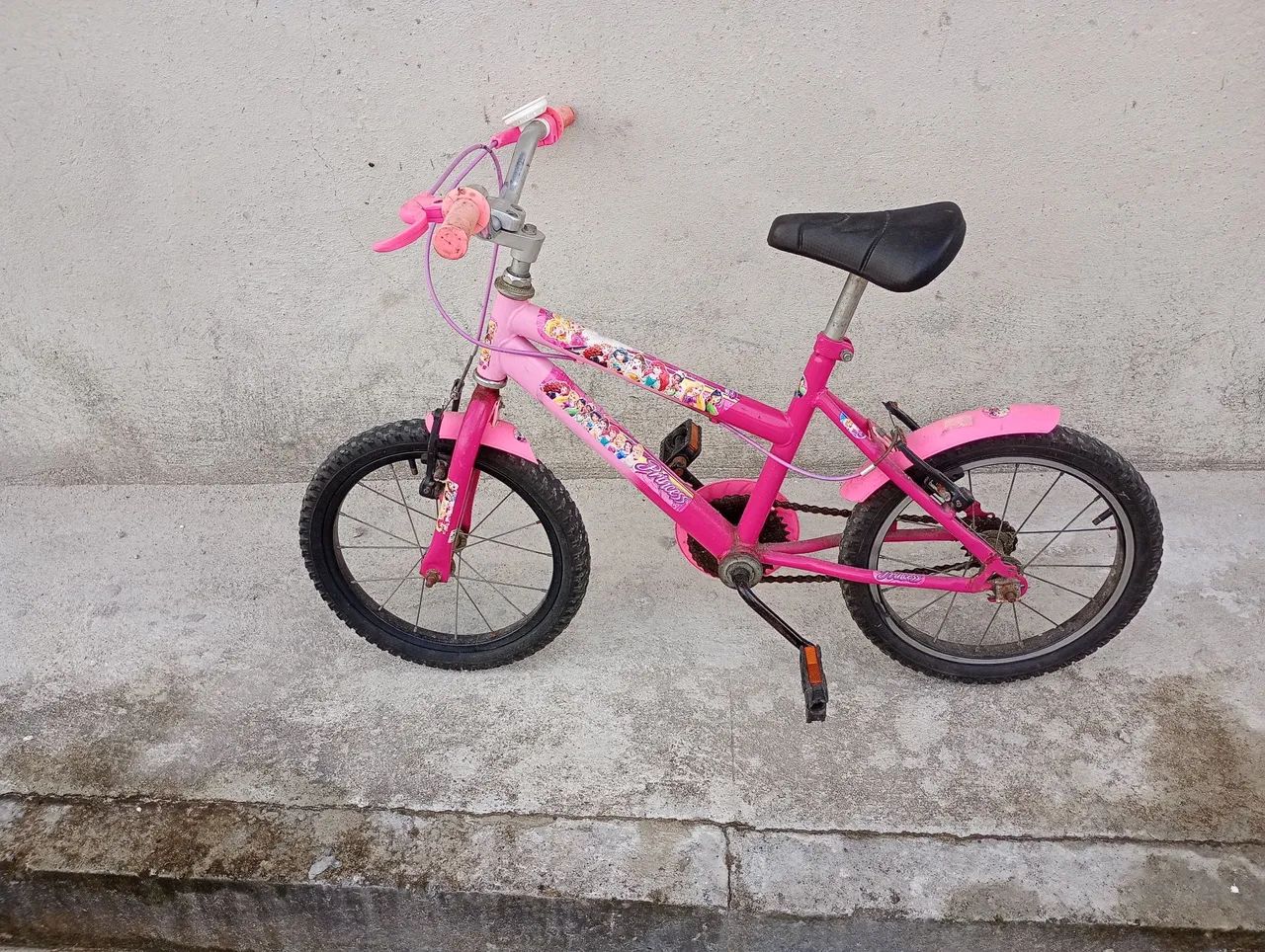 Bicicleta Infantil Rosa Princesas - Foto 2