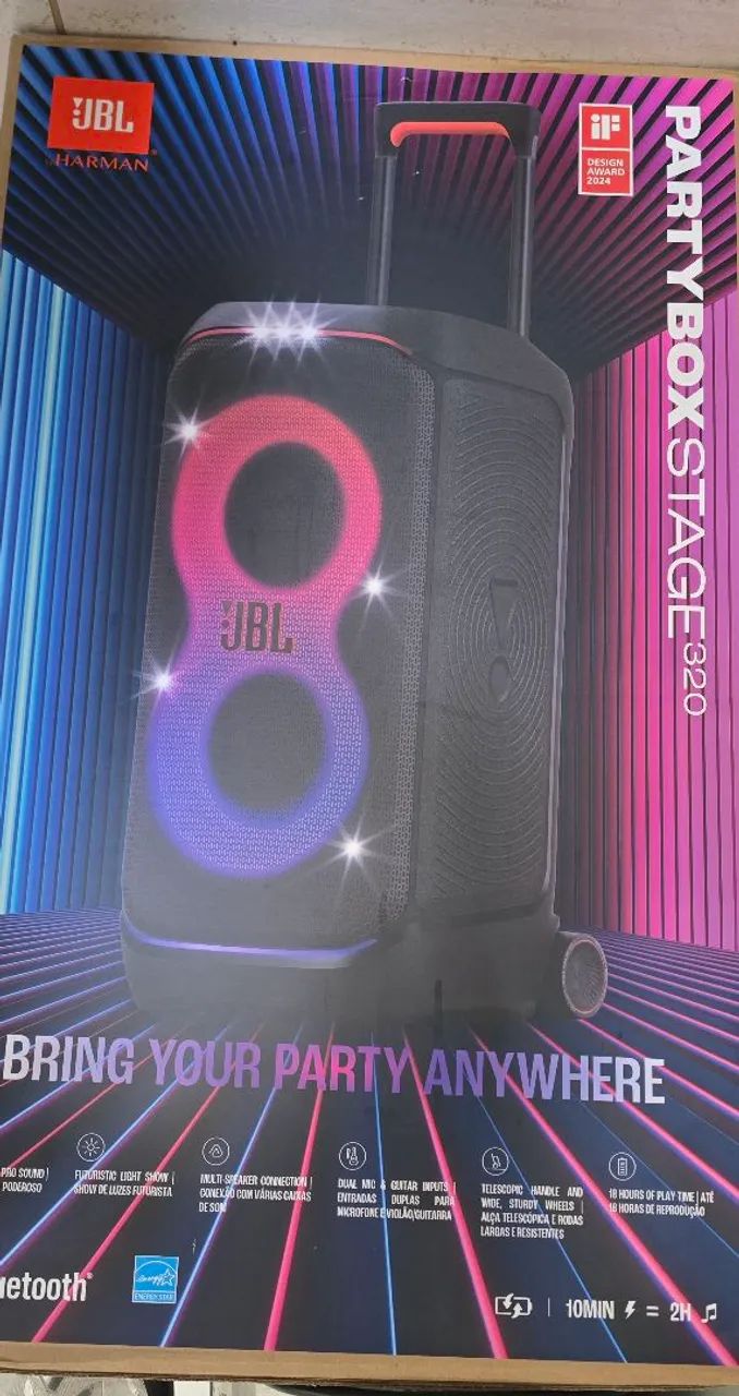 Caixa de Som JBL Partybox Stage 320 LACRADA