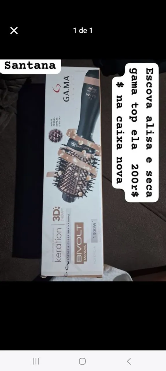 Escova Alisadora Gama Italy Bivolt 1300W