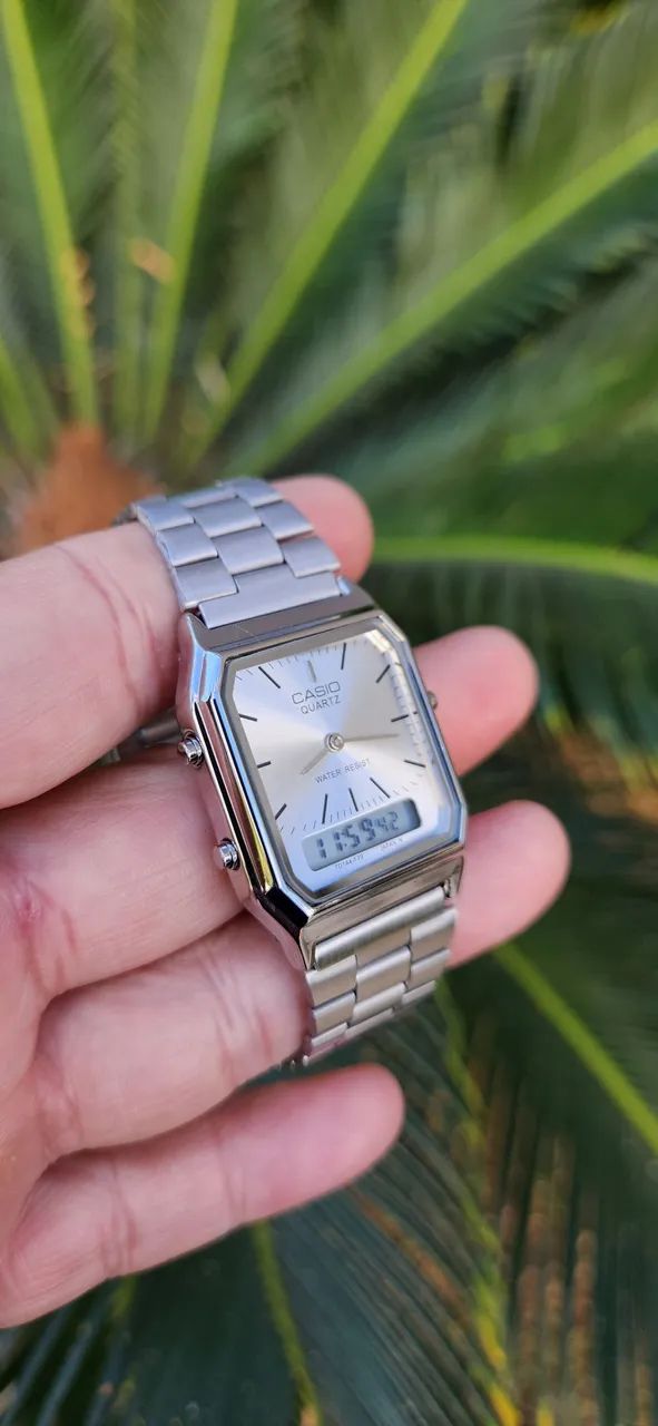 Relógio Casio Quartz Analógico/Digital Prata - Foto 2