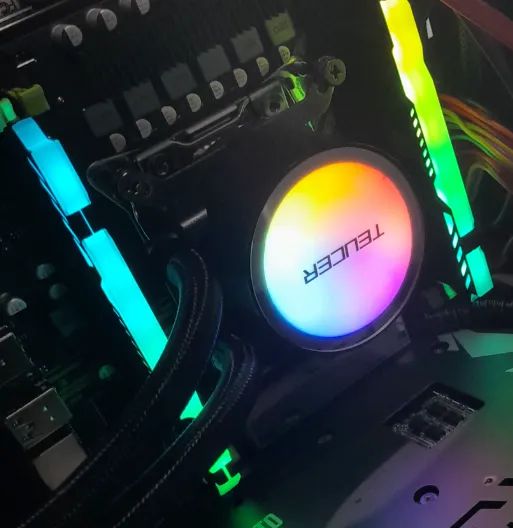 Memória Ram 2x de 16GB (32GB total) 3200MHz - RBG + Dissipador. Semi-nova, 100% funcional - Foto 3