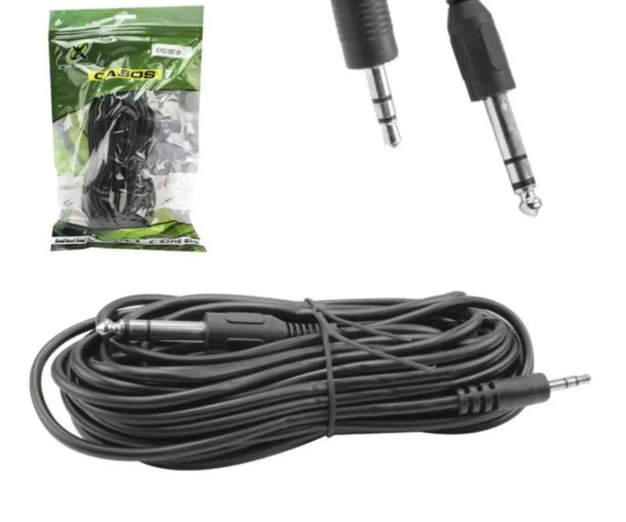 Cabo P2 X P10 stereo 5 Metros a pronta entrega  - Foto 3
