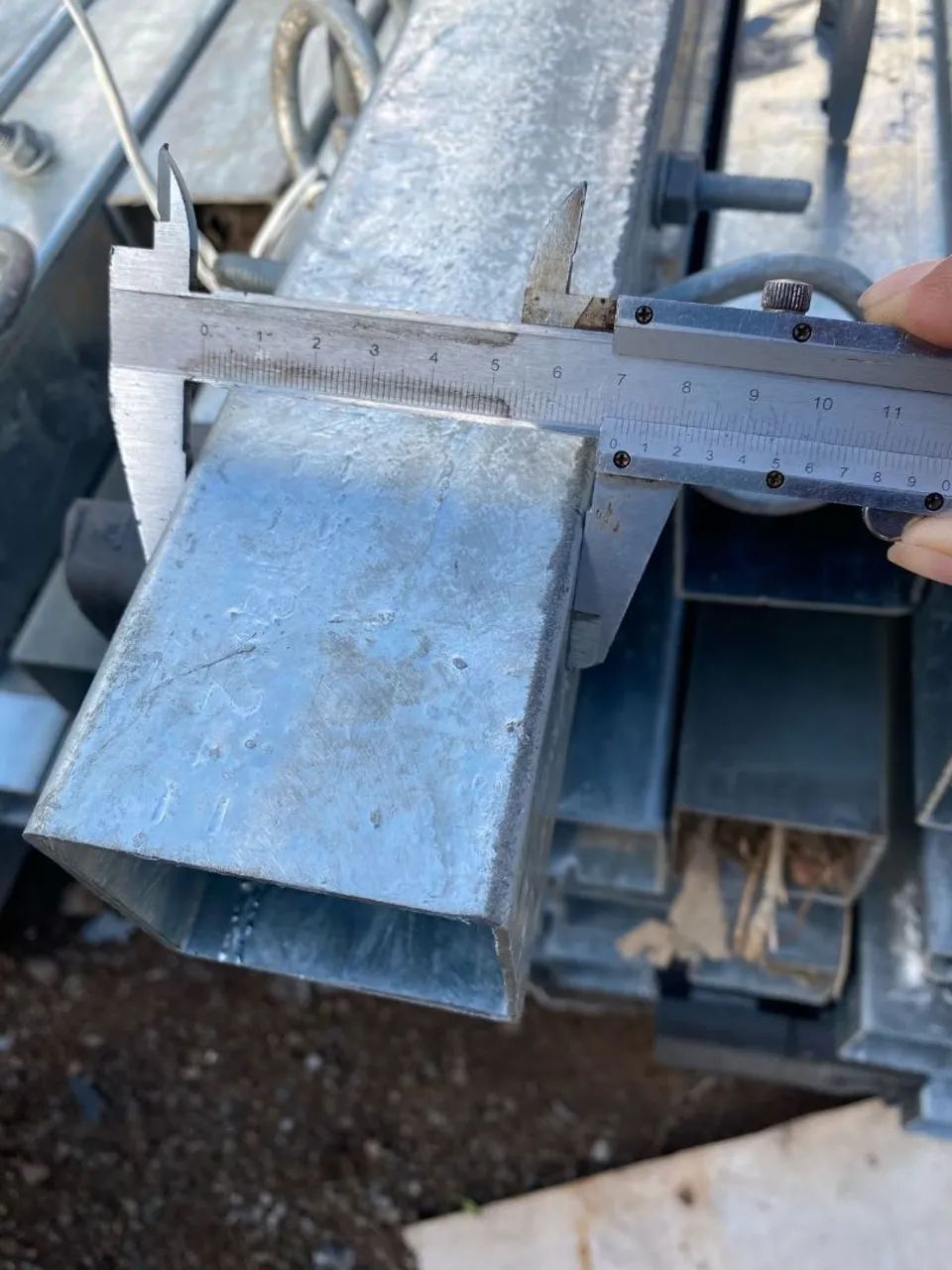 Sucata de Metalon galvanizado 70x70  - Foto 2