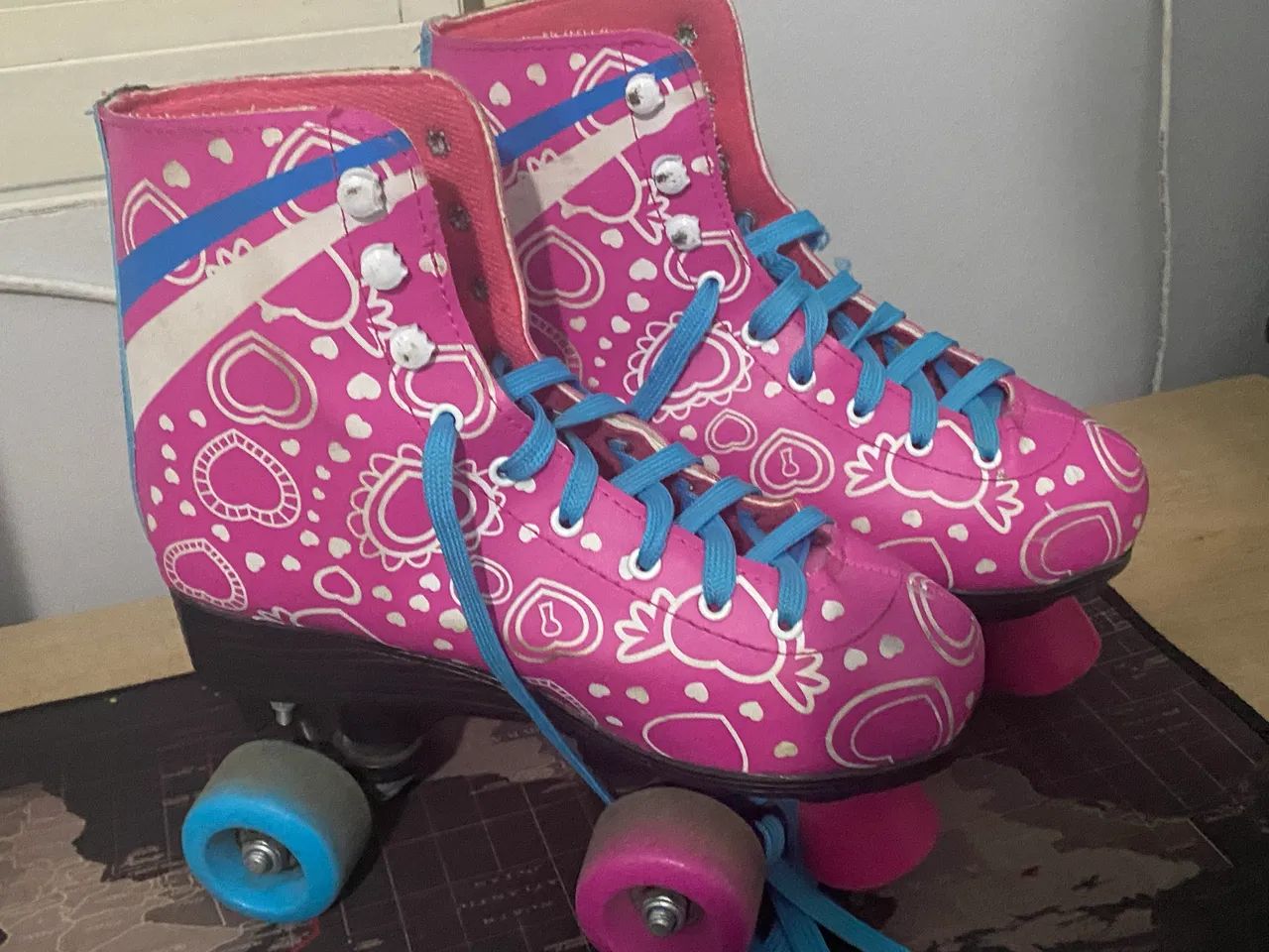 Patins Feminino 4 rodas Roller - Foto 3