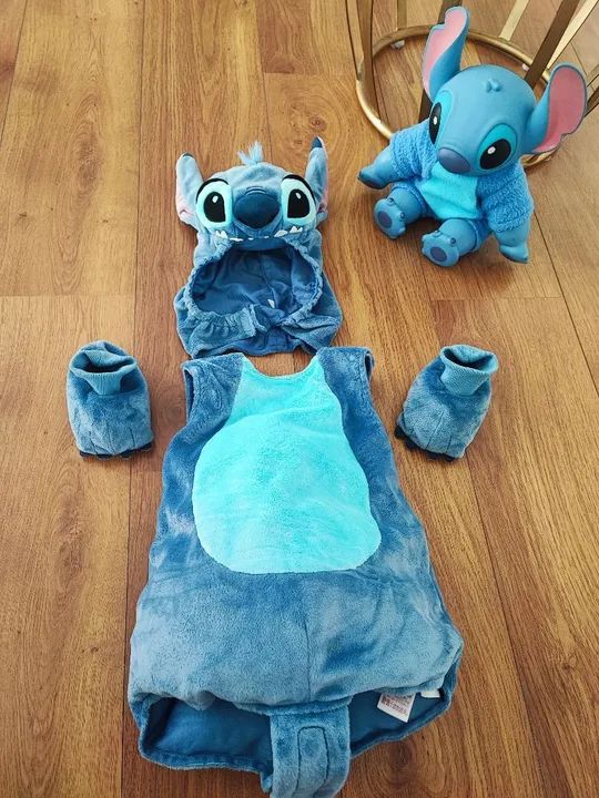 Fantasia Disney Stitch Bebê (6 à 12 meses) até 11 KG