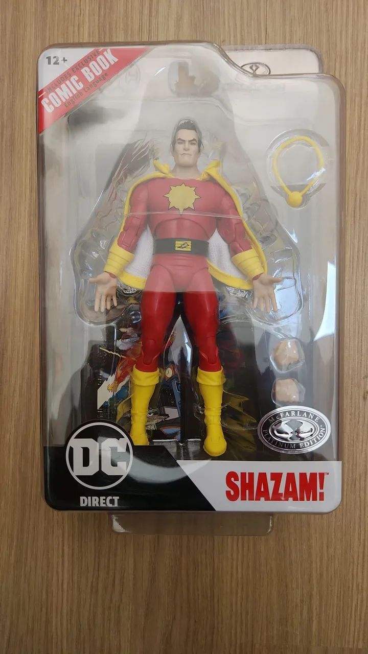Shazam Comic Book Platinum Edition Mcfarlane Versão Chase Platinum