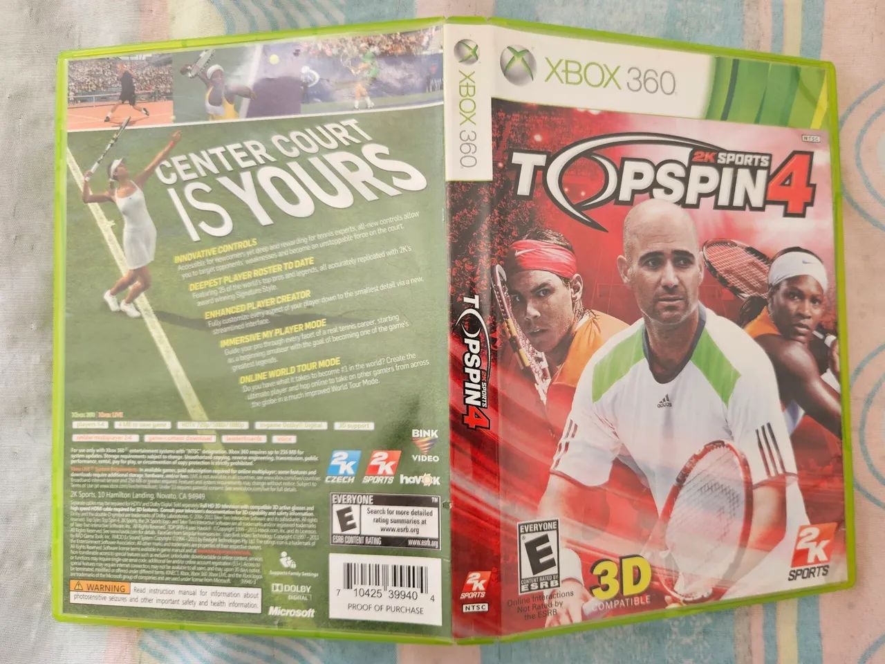 Top Spin 4 Xbox 360 jogo original