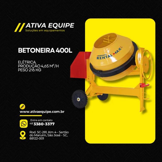 Locação de Betoneira