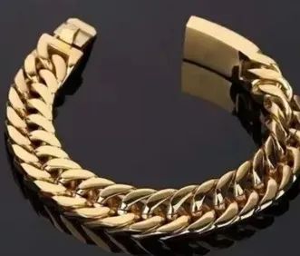 Pulseira De Elo Cubano Estilo Punk - ice - Foto 2