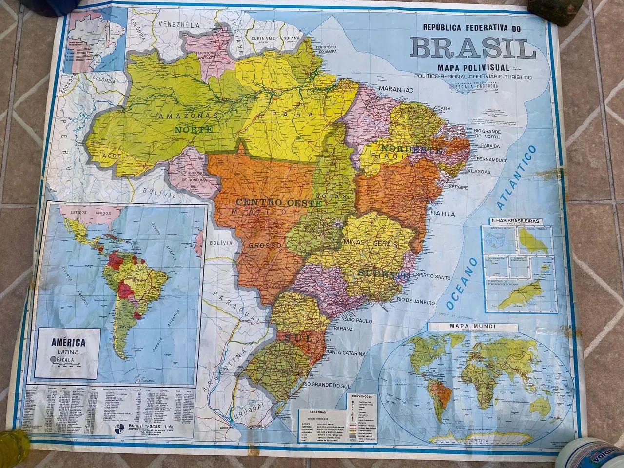 Mapa Brasil Polivisional - Editorial Focus