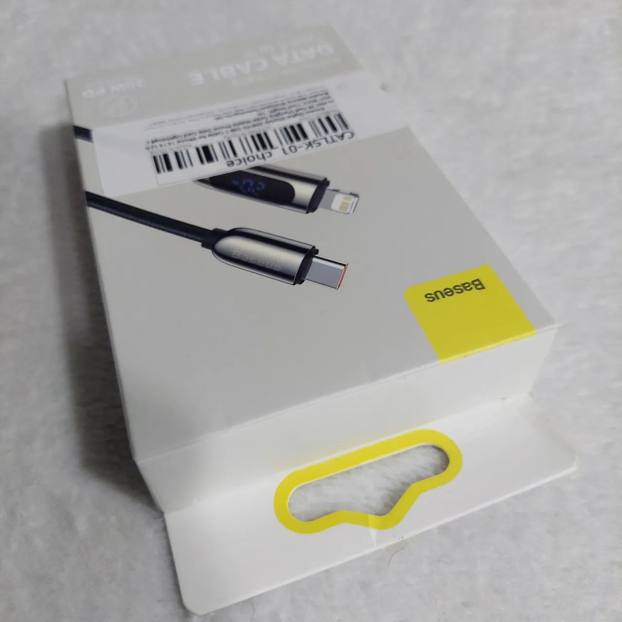 Cabo Baseus 20W PD Tipo C para iPhone - Tela Digital - Foto 3