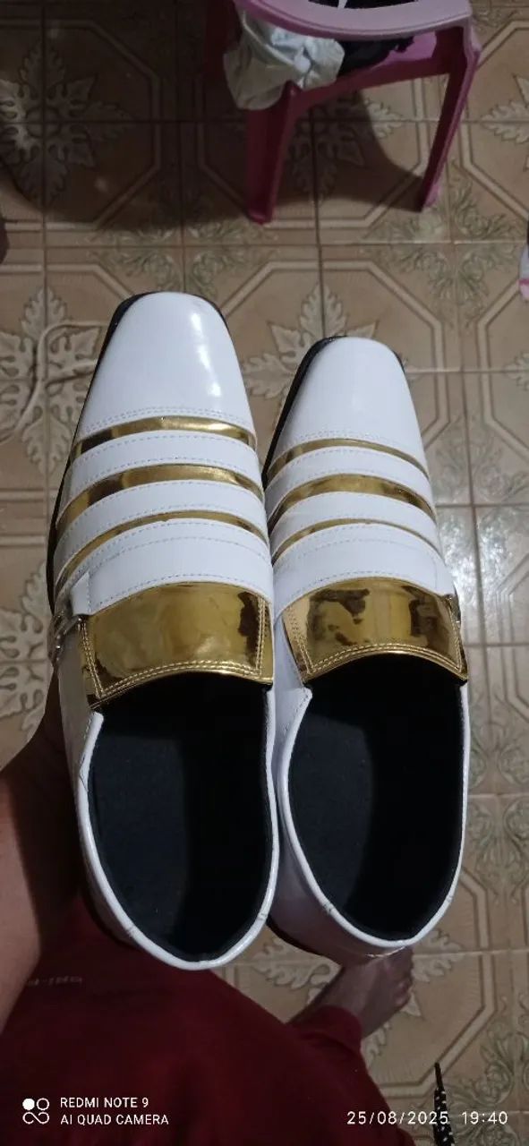 Sapato Social Masculino Branco Bico Fino 37 Calçados Lira, São