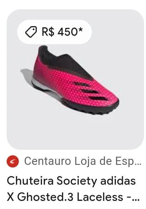 Chuteira infantil Society adidas X Ghosted.3 Laceless - Original  - Foto 6