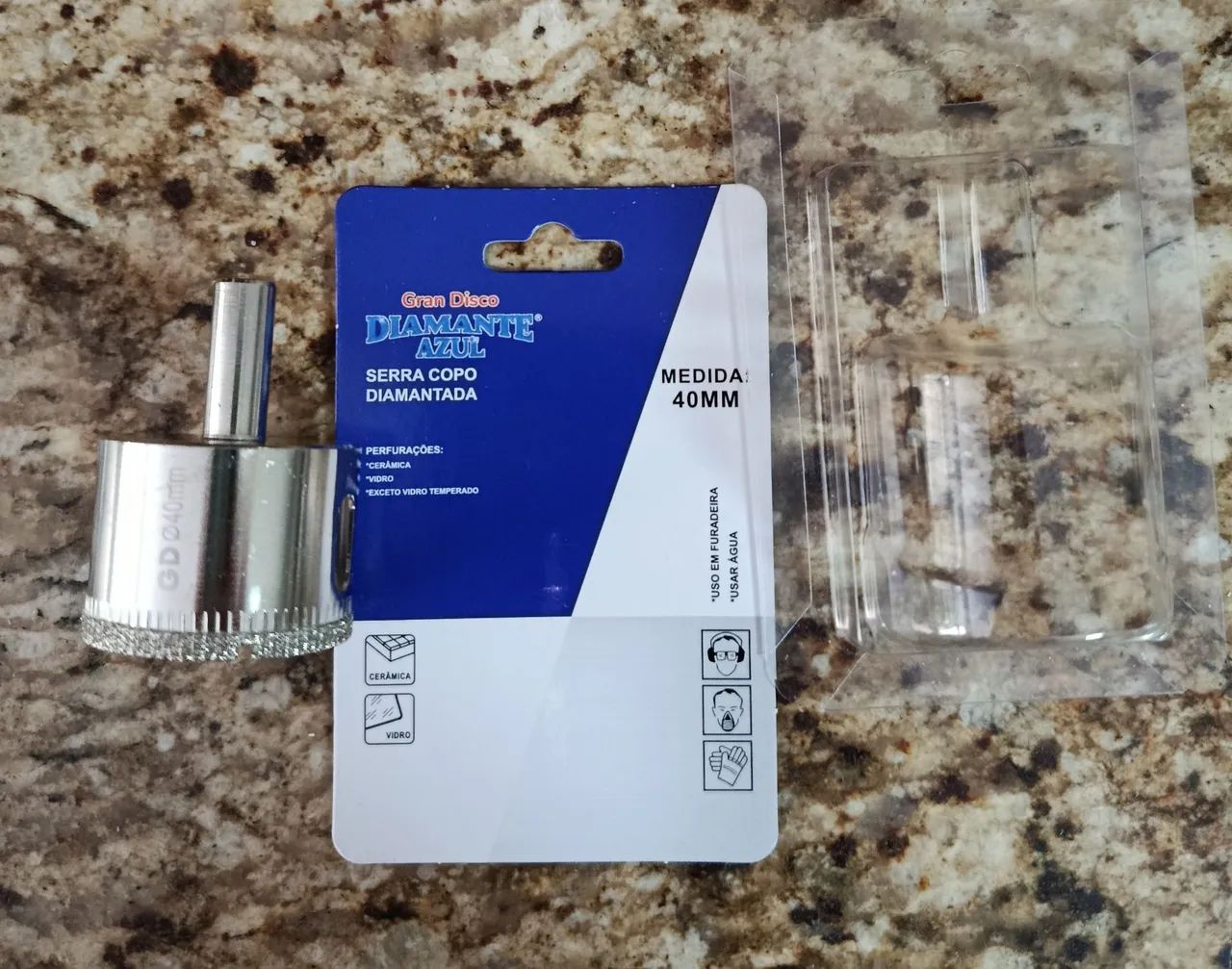 Serra Copo Diamantada 40mm para Cerâmica e Vidro