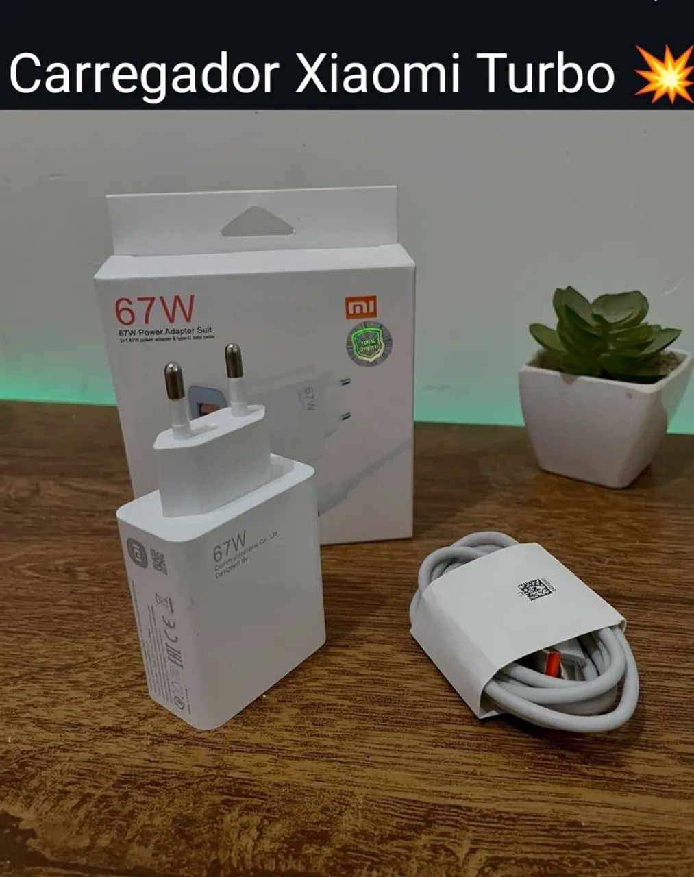 Carregador Xiaomi Turbo 67W Original