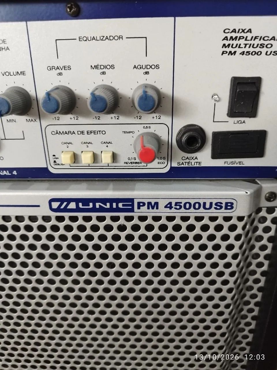 Caixa Amplificada Multiuso UNIC PM4500USB - Foto 4