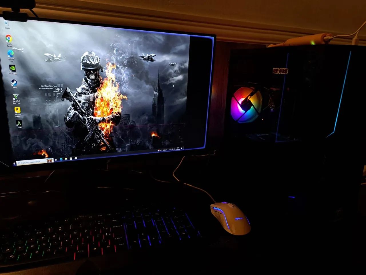 Pc Gamer Completo + Monitor de brinde 