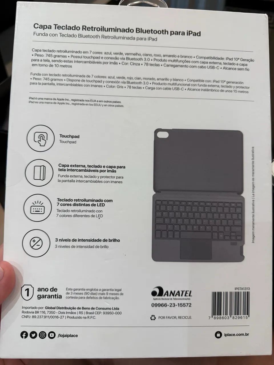 Capa Teclado para IPad 10 geração  - Foto 4