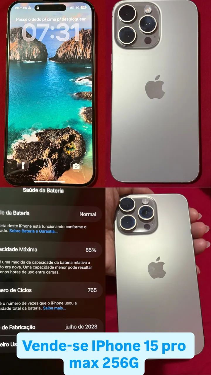 iPhone 15 pro max 256G impecável  - Foto 2