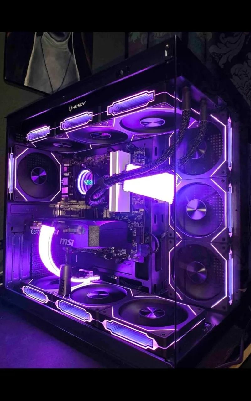 KIT 6x Fans Prism 4RS PRO Preto RGB - Performance + Setup Gamer Top ? - Foto 4