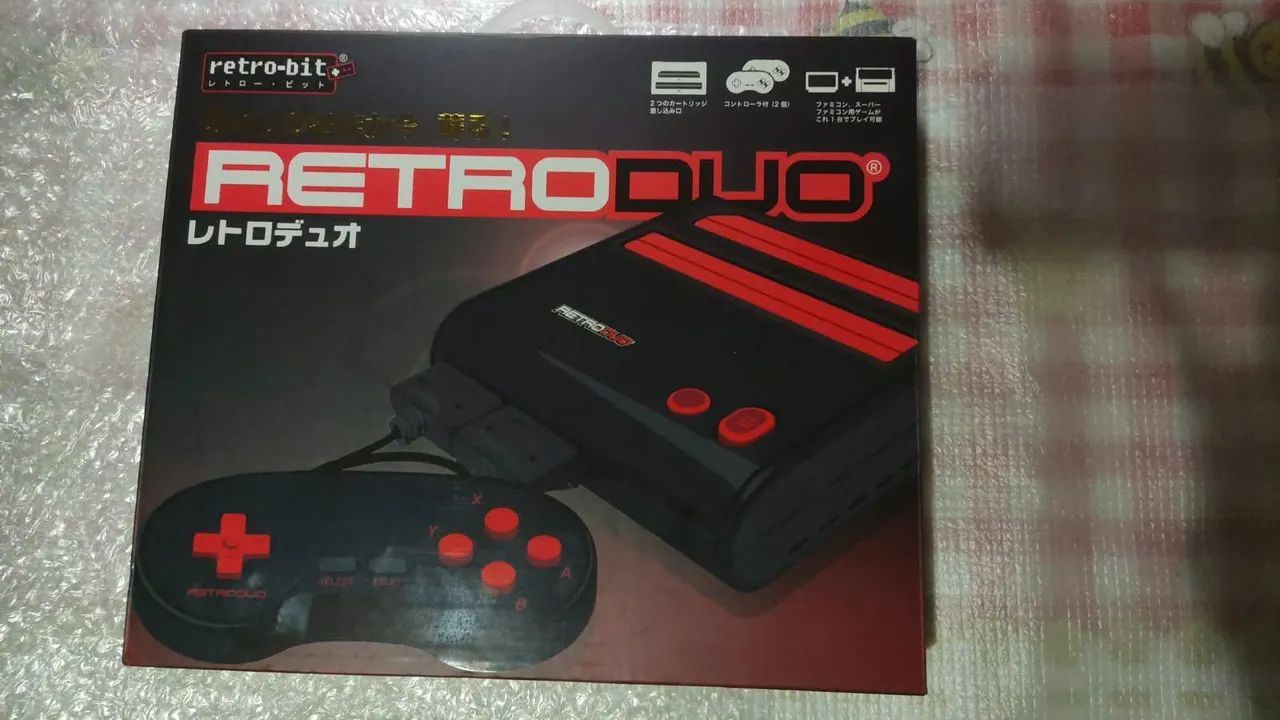 Retro duo, compatível com super Nintendo, nintendinho  - Foto 2