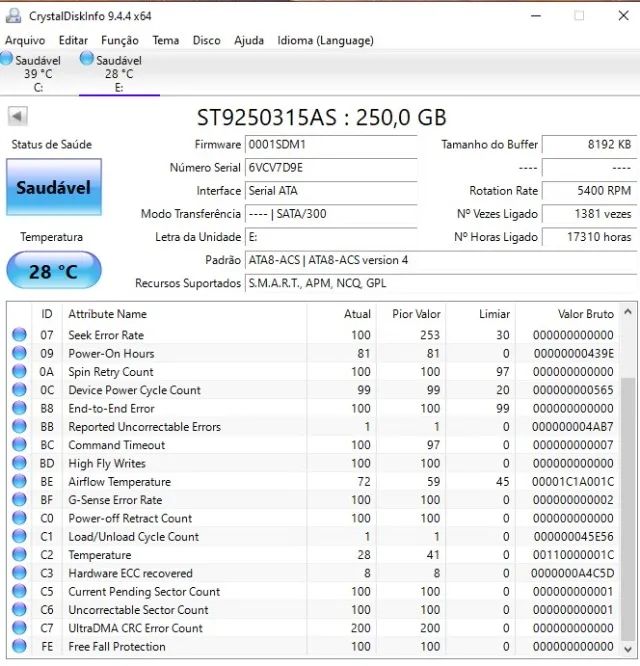 HD IDE 250GB Notebook  - Foto 2